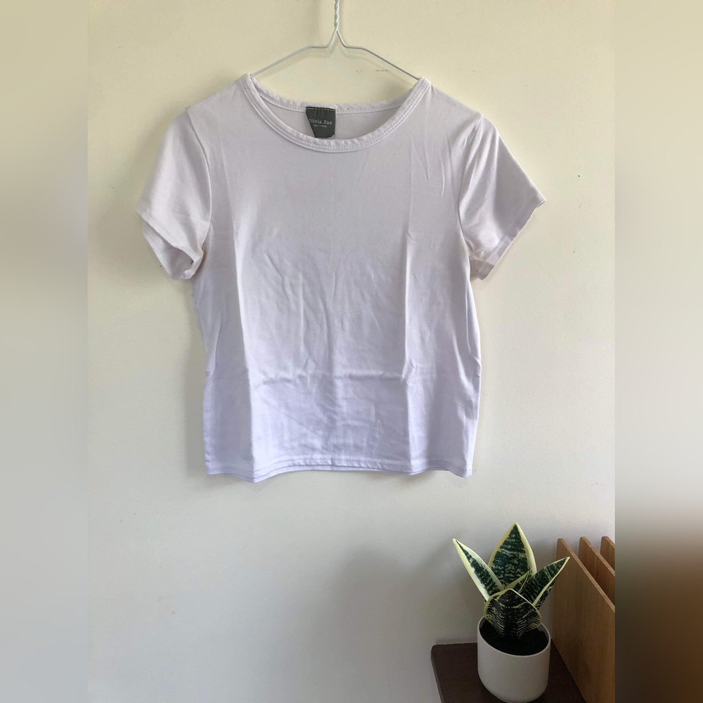 Olivia Rae White T shirt Size Medium
